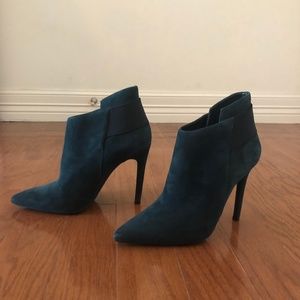 Suede High Heel Booties